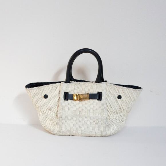 DeMellier Raffia Mini New York Bag - Picture 3 of 10